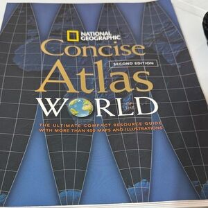 National Geographic Concise Atlas - Blue and Black Design